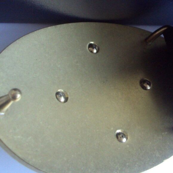 Ralph Lauren Made in England Vintage Brass Horse Head Crown Buckle Leather Belt - Picture 13 of 16